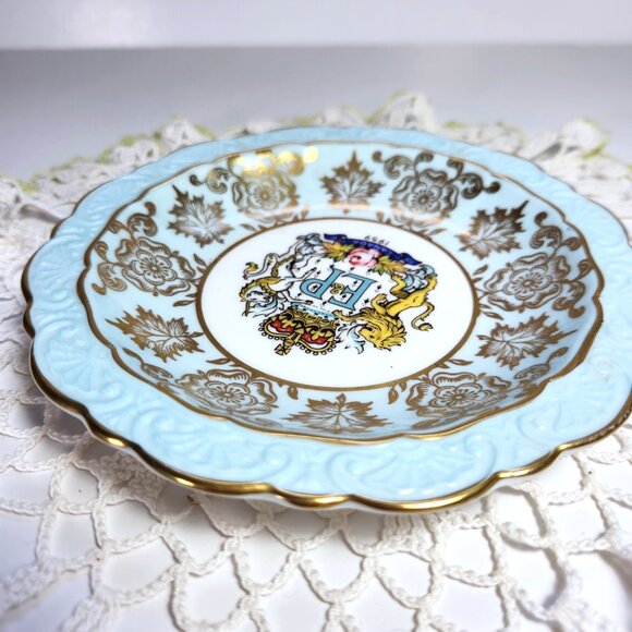 Paragon Bone China Dish Queen Elizabeth & Prince Philip St. Lawrence Sea… - Picture 6 of 8
